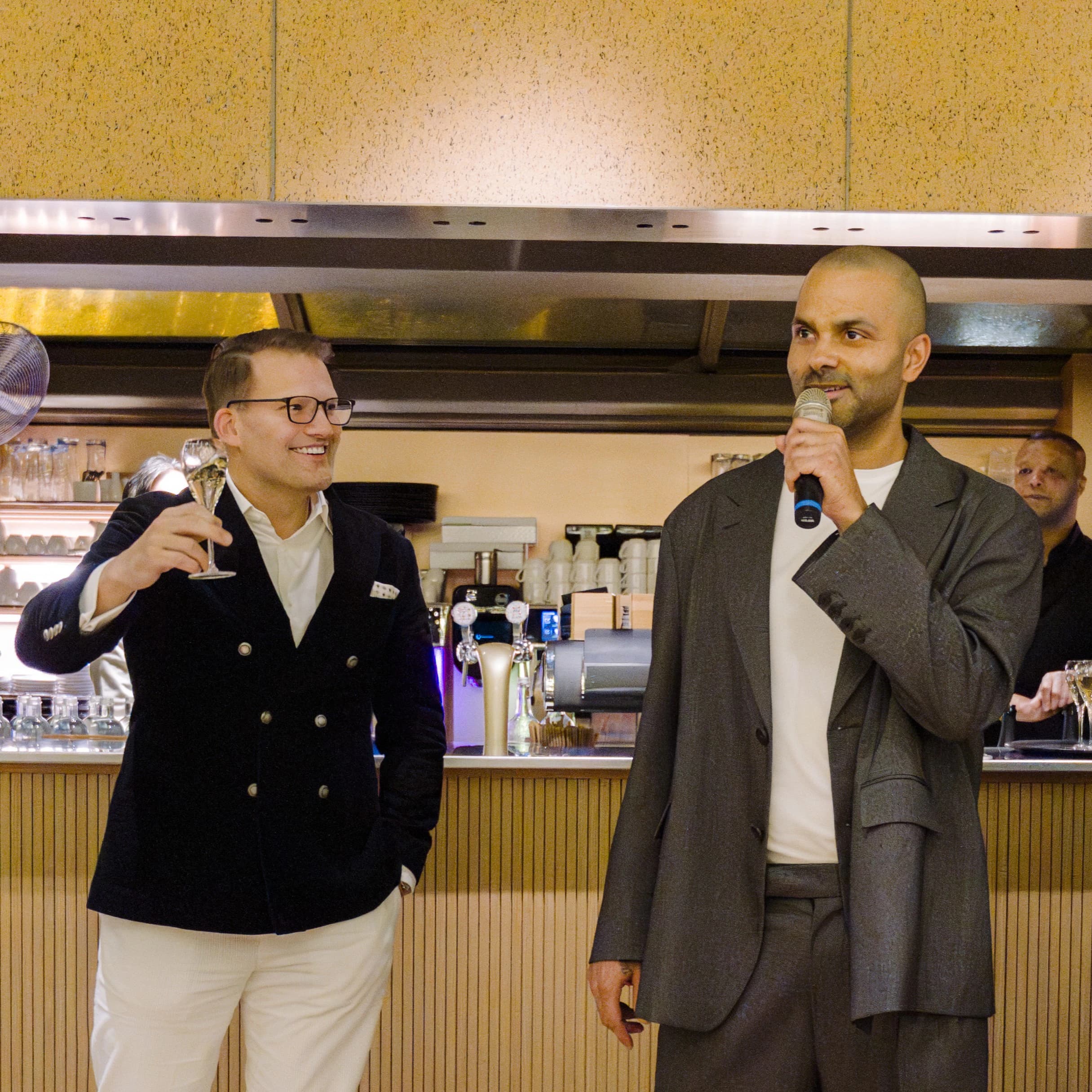 Lancement du champagne Tony Parker x Róbert Wessman